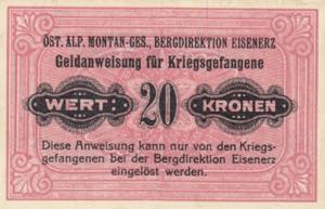 Austria 20 Kronen Soviet war prisoners money ... 