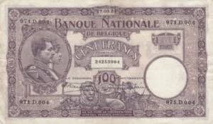 Belgium 100 Francs 1924 ... 