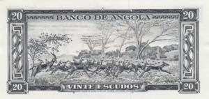 Angola 20 escudos 1962 UNC Pick 92.