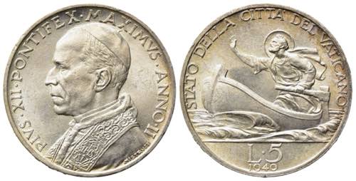 VATICANO. Pio XII (1938-1958) 5 ... 