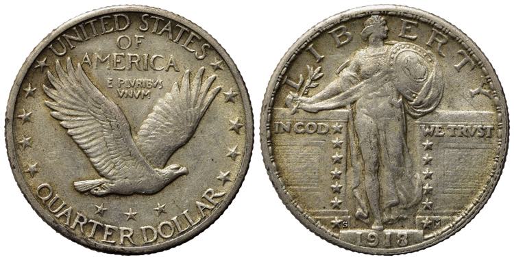 STATI UNITI. Quarter dollar 1918. ... 