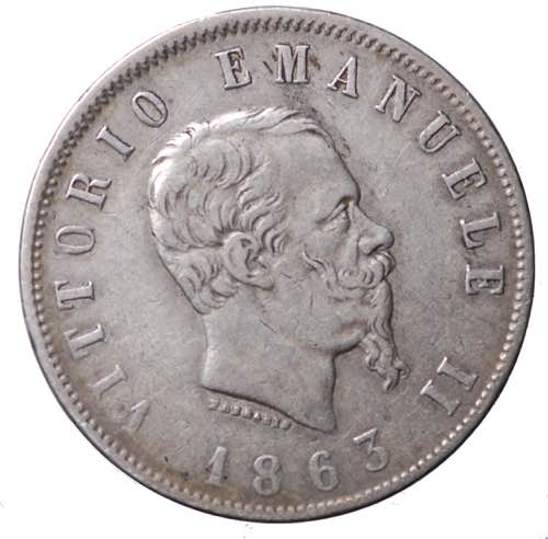 Vittorio Emanuele II. 2 lire 1863 ... 