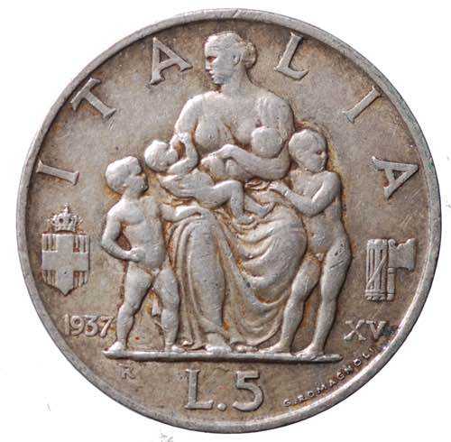 Vittorio Emanuele III. 5 lire 1937 ... 