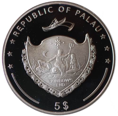 Palau. 5 Dollars 2010 ... 
