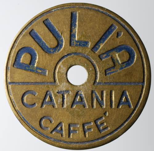 Catania. Gettone Pulià Caffè