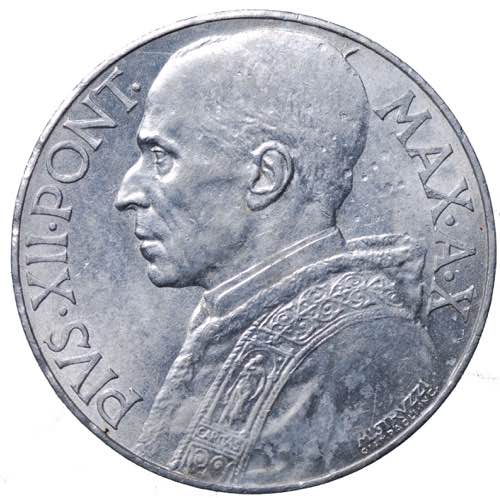 Vaticano. Pio XII. 10 lire 1948 ... 