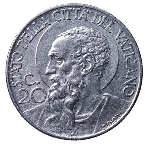 Vaticano. Pio XII. 20 centesimi ... 