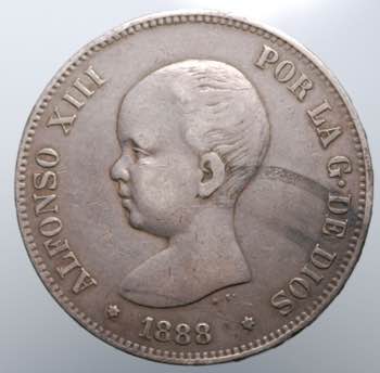 Spagna. Alfonso XIII. 5 pesetas ... 