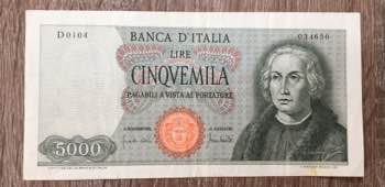 Italia. 5000 lire Cristoforo ... 