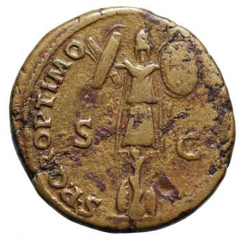 Traiano (104-111). Dupondio AE gr. ... 