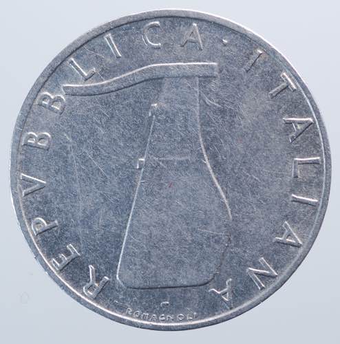 REPUBBLICA ITALIANA. 5 lire 1956 ... 