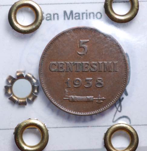 SAN MARINO. 5 centesimi 1938. ... 