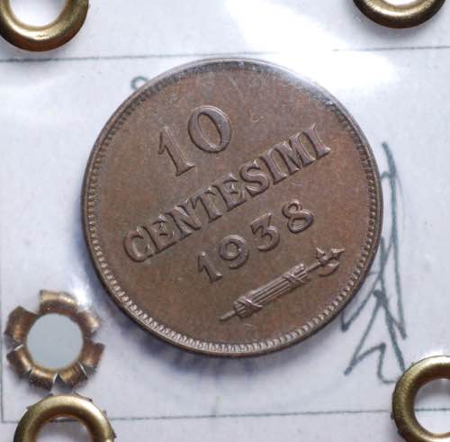 SAN MARINO. 10 centesimi 1938. ... 
