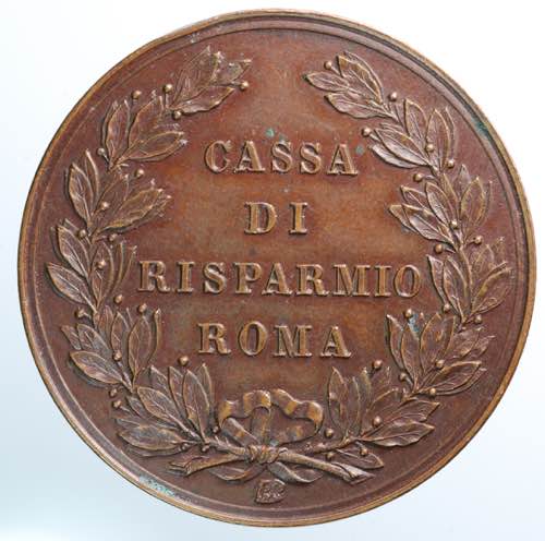 ROMA. Medaglia 1886 Cassa di ... 