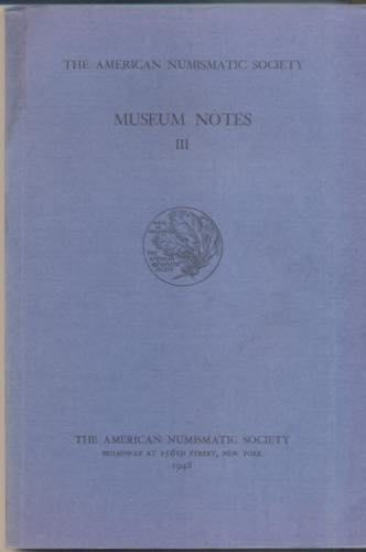 A.N.S. - Museum Notes  III. New ... 