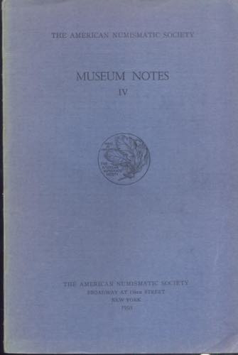 A.N.S. - Museum Notes  IV. New ... 