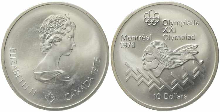 CANADA. 10 Dollari 1975 Montreal ... 