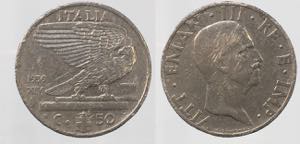 Vittorio Emanuele III 50 centesimi 1936 rara.