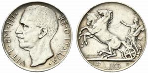 Vittorio Emanuele III. 10 lire 1927 ** 2 ... 