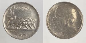 Vittorio Emanuele III. 50 centesimi 1924 ... 