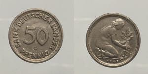 Germany. 50 pfennig 1949 G. spl-fdc