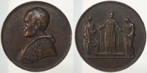 Papali. Leone XIII. Medaglia San Tommaso ... 