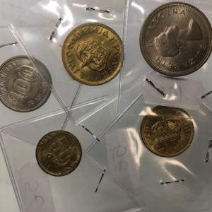 Lotto di 5 monete. Serbia, Sudafrica, ... 