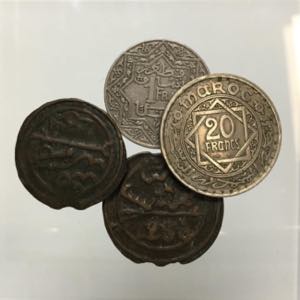 Marocco. Lotto di 4 monete. con bustine di ... 