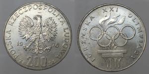 Poland. 200 Zlotych 1976 Ag.14,58g