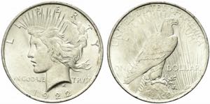 United States. Peace Dollar 1922 Ag.26,74g ... 