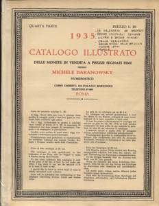 BARANOSWKY MICHELE - Milano, 1935. Catalogo ... 