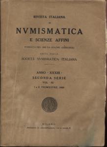AA.VV. -  Rivista italiana di numismatica. ... 