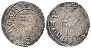 UNGHERIA. Ludwig I (1342-1382). Denar Ag ... 