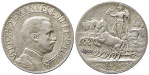 Vittorio Emanuele III (1900-1943). Lira 1913 ... 