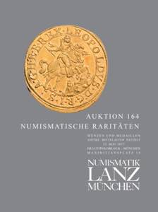 LANZ NUMISMATIK Munchen - Auktion 164. 23 ... 