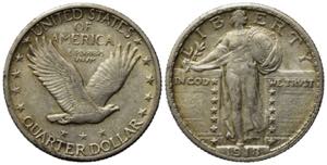 STATI UNITI. Quarter dollar 1918. Ag. ... 