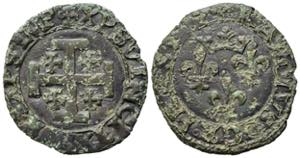 NAPOLI. Carlo VIII (1495). Cavallo. AE (1,36 ... 