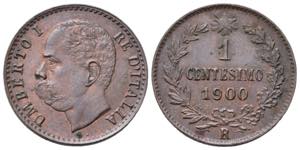 Umberto I (1878-1900). 1 centesimo 1900. ... 
