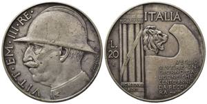 Vittorio Emanuele III (1900-1943). 20 lire ... 
