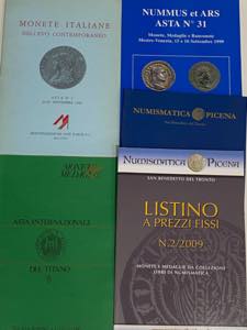 Lotto di 5 cataloghi e listini (Numismatica ... 