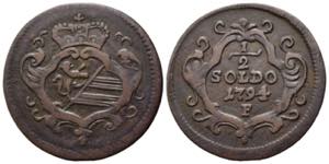GORIZIA. Francesco II (1792-1805). 1/2 soldo ... 