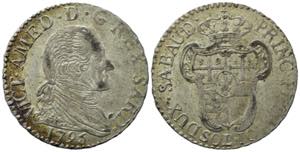 Vttorio Amedeo III (1773-1796). 10 soldi ... 