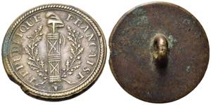 FRANCIA. Bottone Napoleonico AE (10,29 g - ... 