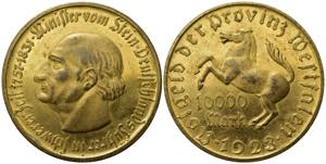 GERMANIA. Notgeld 10000 Mark 1923. qSPL