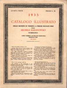 BARANOWSKY  M. - Roma, 1935. Catalogo a ... 