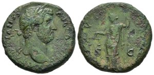 Impero Romano. Adriano (117-138). Sesterzio. ... 