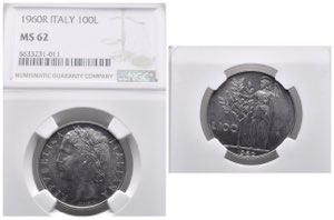 REPUBBLICA ITALIANA. 100 lire 1960 ... 