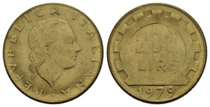 Repubblica Italiana. 200 lire 1979 nome ... 