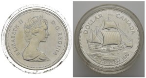 CANADA. Elisabetta II. Dollaro 1979. Ag. FDC