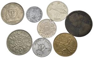 Monete del mondo. Lotto di 8 monete